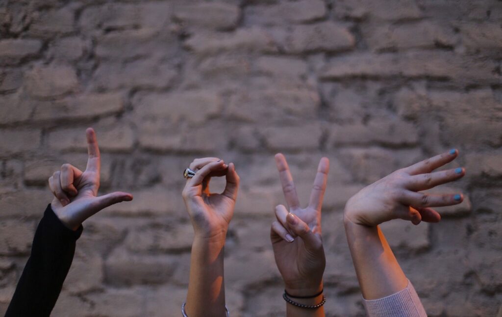 people, friends, group, hands, signs, fingers, message, love, bricks, wall, still, love wallpaper, happyvalentine's, gray love, gray wall, gray wallpaper, gray group, friends, friends, friends, friends, friends, group, love, love